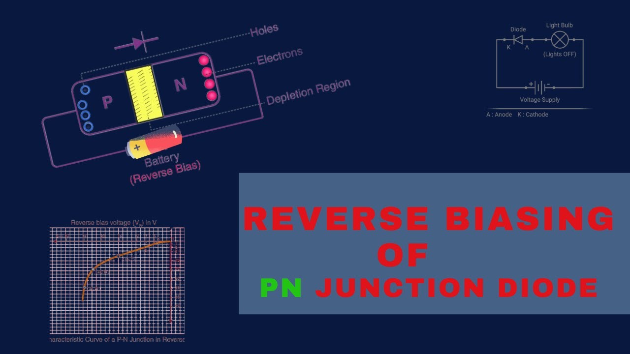 REVERSE BIASING OF PN JUNCTION DIODE - YouTube