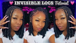 INVISIBLE LOCS TUTORIAL /2 STRAND TWIST VERY DETAILED #Protectivestyle