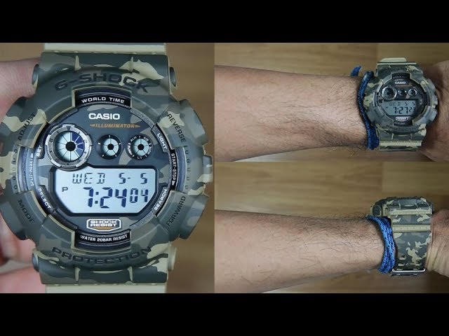 CASIO G-SHOCK CAMOUFLAGE GD-120CM-5 - UNBOXING - YouTube