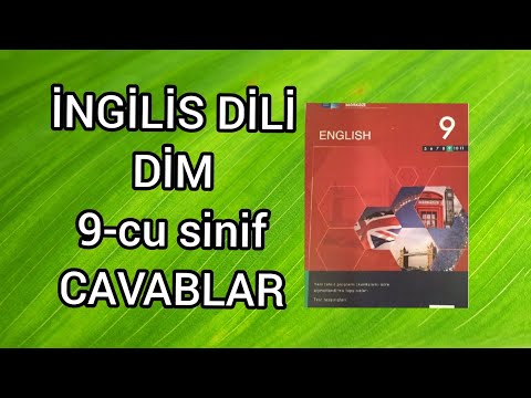 İngilis dili---9-cu sinif Dim test tapşırıqlarının CAVABLARI