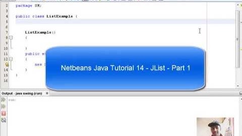 Java Swing Tutorial 14 -  How to create a JList - Part 1