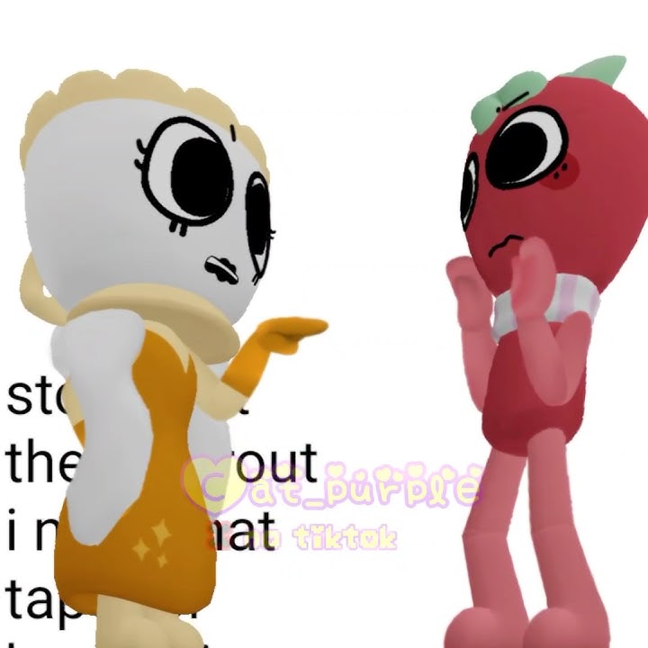 fighting over a tape 📼💢 (piano tipes) #dandysworld (🍵-🍓-⚫️) 3D style