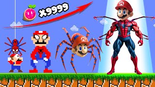 Super Mario Bros. But Every Seeds makes Mario Growing Up Into Spiderman  | MegaBoom Bros