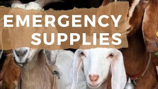 Emergency Kit &  Supplies for Goats | Have THIS on hand for weekend emergencies in your goat herd