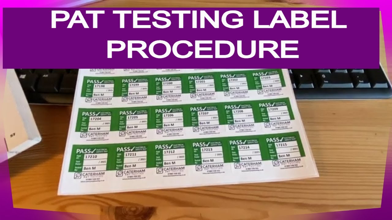 PAT Test Labelling | Do you need to do it? | Do you need to ...