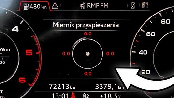 Audi Q7 (4M) Acceleration display (G-meter) activation