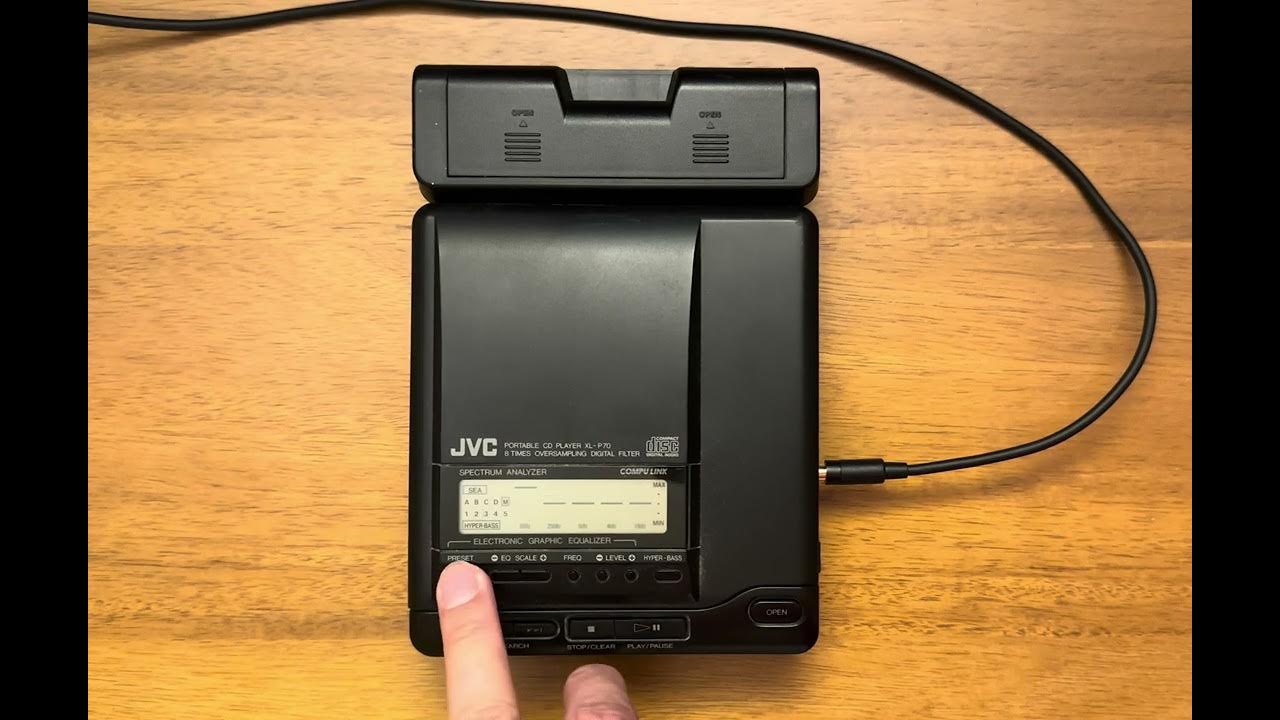 JVC XLP70 Portable CD Player with Equalizer YouTube