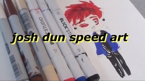 Josh Dun from Twenty One Pilots Chibi Style Speed Draw