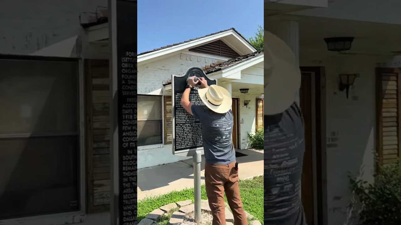 Исторический знак Техаса 11840 — Часовня Уайт-Рок 