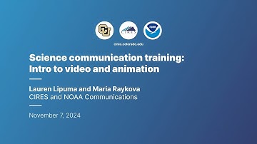 Webinar: Intro to video and animation for science communication