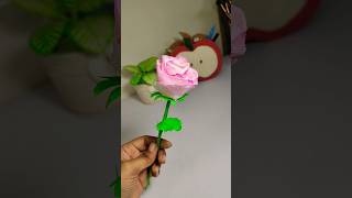 DIY Rose using tissue #shorts #craftideas