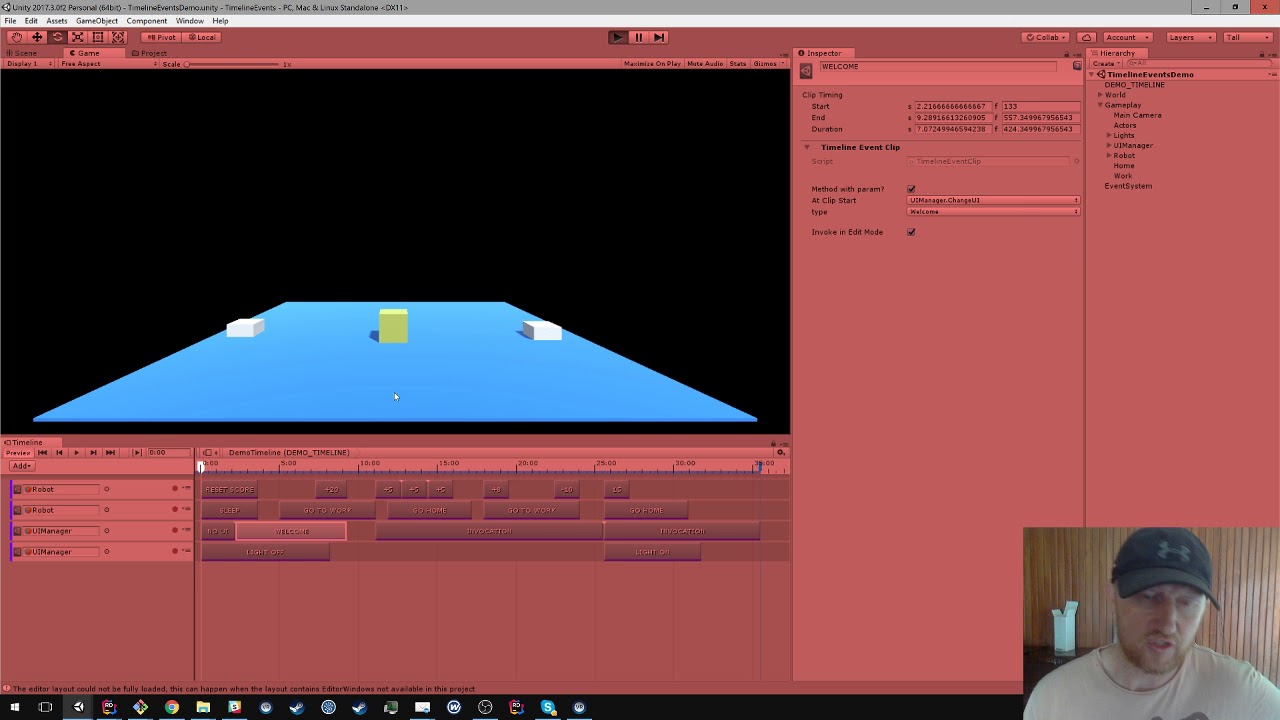 timeline events for unity youtube timeline of event