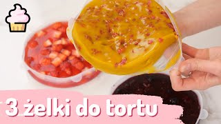 🥭🍓🌿 Jak Zrobić 3 Smaki Żelek do Tortu: Mango, Truskawka i Owoce Leśne – Krok po Kroku