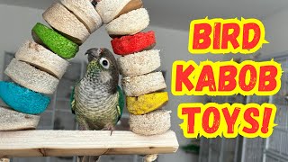 Bird Kabob Toys from Northern Parrots  So Easy to Shred! | BirdNerdSophie AD