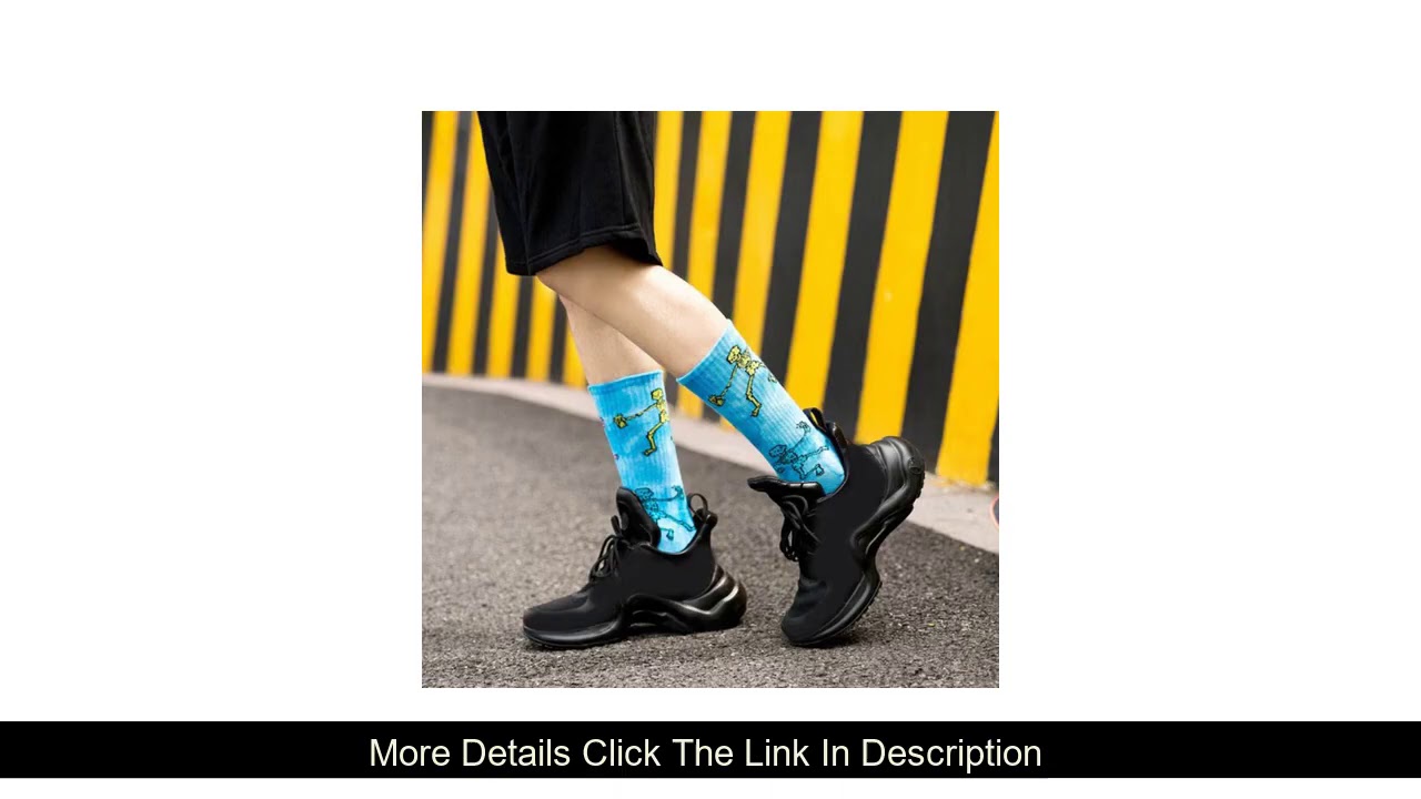 Slide Tie-dyed Skeleton Socks Long Fashion Weed Crew Funny Print Socks Men's Skateboard Hiphop Casu