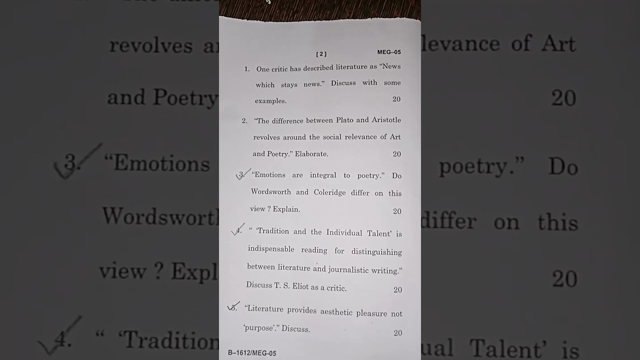 MEG 5 question paper dec tee 2025 