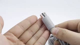 5pin din to magnetic ecg eeg ekg emg snap cable