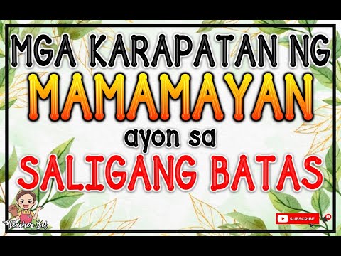 Video: Ano Ang Saligang Batas