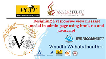 Web Project Task 47 | 1st Year | Java Institute | Vinudhi Wahalathanthri