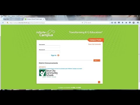 Inifinite Campus Parent Portal