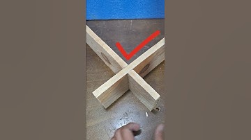THE HALF LAP JOINT | BASIC WOOD JOINTS #howto #diy #woodworking #carpentry #tutorial #youtubeshorts