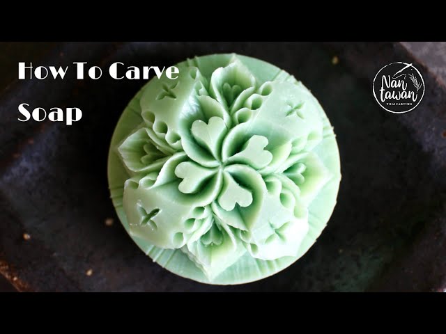 Soap Carving ソープカービング 簡単ハート彫方 สอนแกะสลักสบู่ ทุก