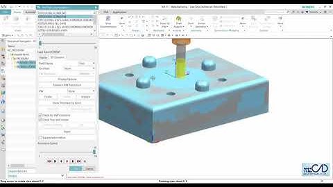 NX12 Tutorial - CAM BASIC - 8 Visualize Tool Path