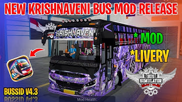 New Zedastra Krishnaveni Bus Mod Tamil | Bus Simulator Indonesia | Krishnaveni Bus Livery In Bussid