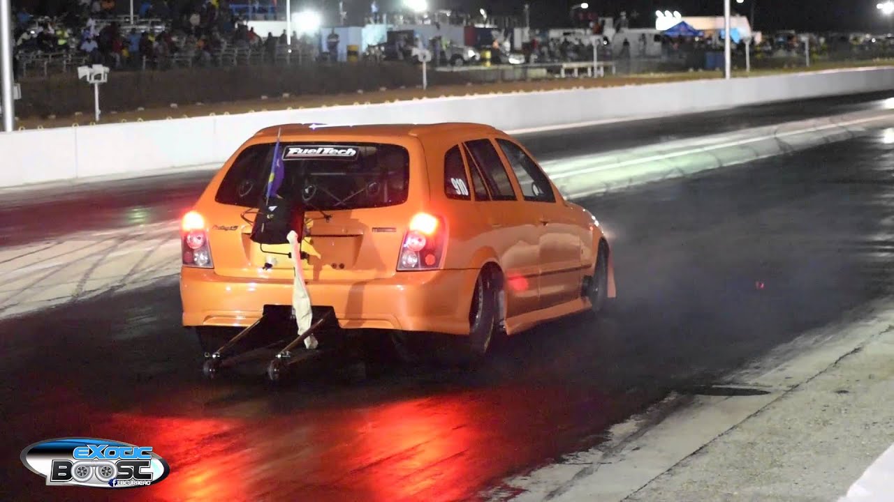 New Personal Record Mazda Protege Ru Air 7.32 @ 178mph !!!!