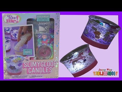 Jenny play DIY슬라임 캔들 액괴 장난감 만들기 놀이 It&amp;#39;s <strong>So</strong> Me! SlimyGloop Candles <strong>Set</strong>