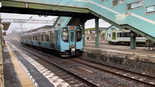 野辺地駅　青い森鉄道703系　発車