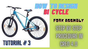 How to design Bicycle in Creo Parametric 4.0 l Creo Tutorial for beginners | Sweep & Swept Blend