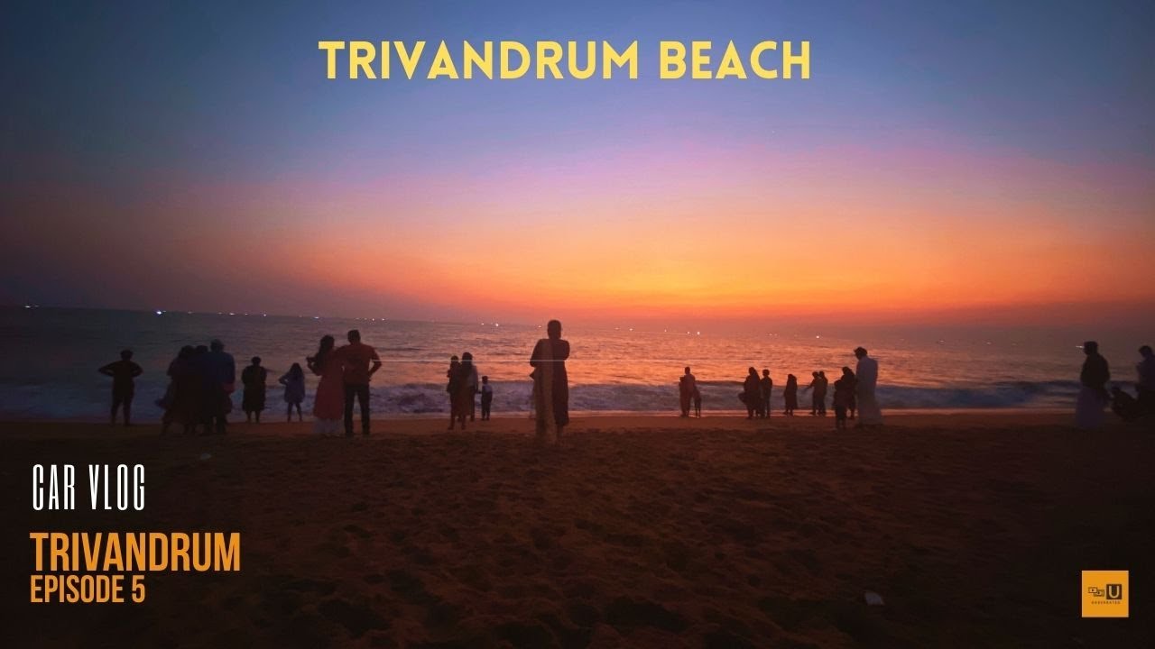 Sunset at Beach|திருவனந்தபுரம்| Trivadrum |Carmel Hill Monastery RC Church | | Car Vlog | 4K