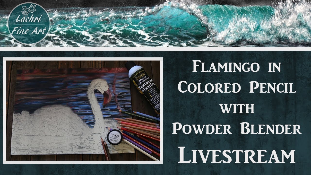⁣Colored Pencil w/ Powder Blender + Art Q&A Livestream - Lachri