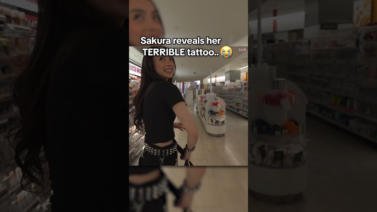 Sakura shows her terrible tattoo.. 💀 #sakurashymko