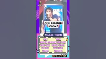 #tiktok#MeetSimilar momen ariel nangkap sandal saat manggung #EarnInTapCoin #News #info_expres#snack