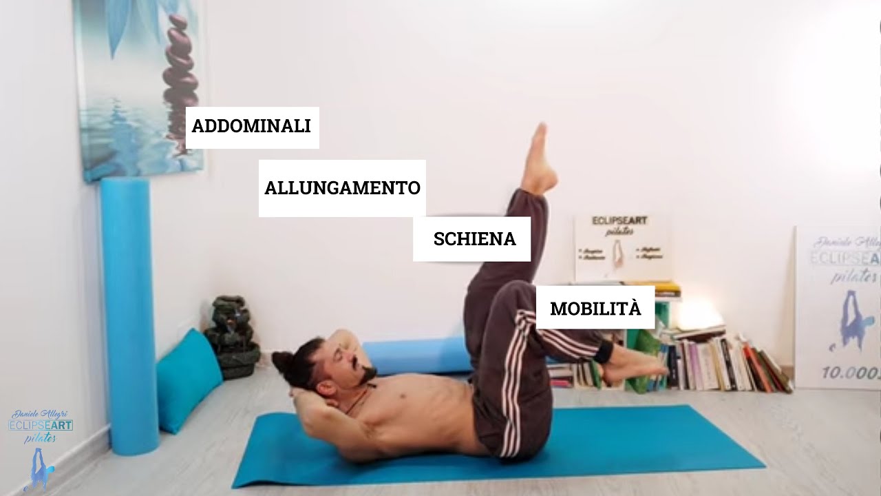 DANIELE ALLEGRI - Dalla lezione in diretta su ADDOMINALI, ALLUNGAMENTO SCHIENA, MOBILITA'