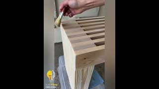 Diy wooden bench.
