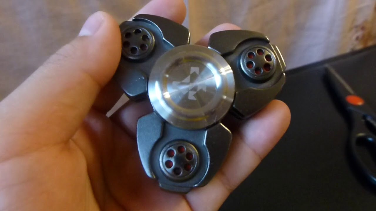 Black and Red Mateminco Fidget Spinner Unboxing, Review, and Spin Time