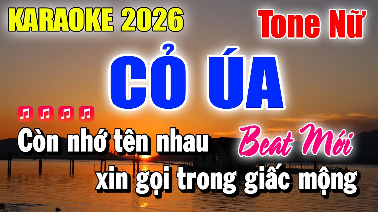 Karaoke Cỏ Úa Tone Nữ ( Beat Mới 2026 ) Karaoke Thanh Duy
