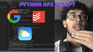 Developer Vlog | Coding a Python API Script | Google Events API, TODOist, Weather API, Twilio API