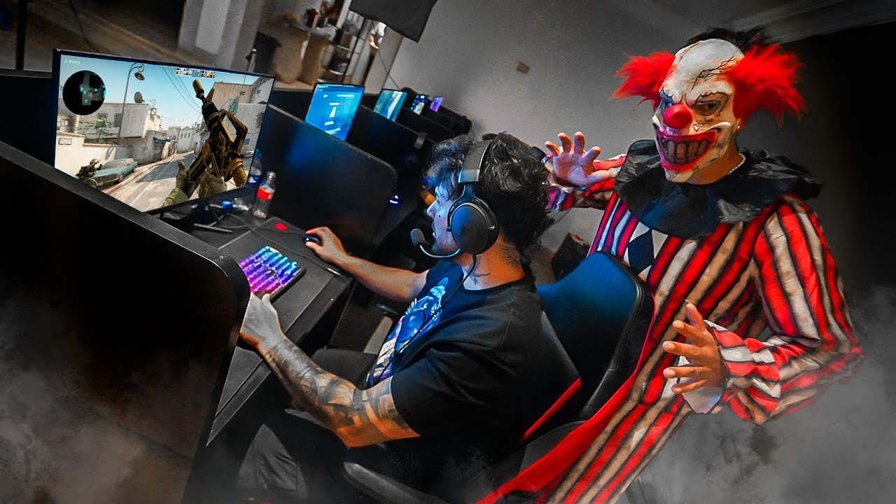 ASSUSTEI MEU AMIGO JOGANDO CS GO !