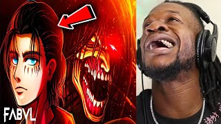 Eren Jaeger Song - “Falling” | FabvL ft JHBBOSS [Attack on Titan] REACTION