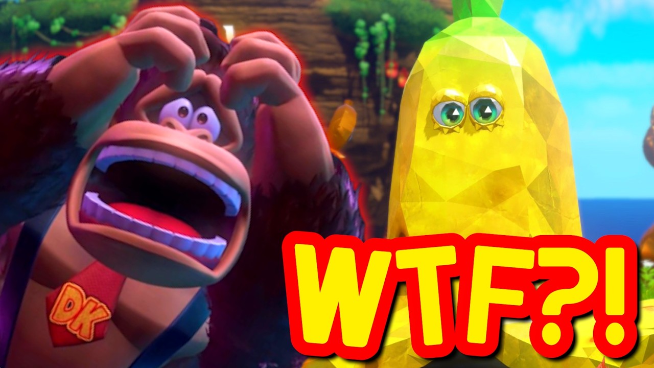 Жестокая головоломка с бананидумтоном в Donkey Kong Bananza