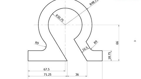 T-Flex CAD 15 2D - Exercise 21