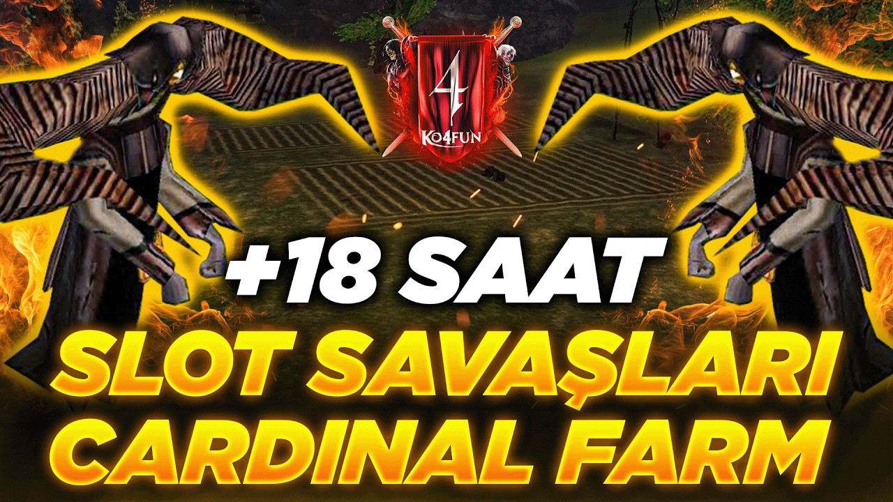 🏆#ko4fun 🔥NENESIS AÇILDI🔥+18 SAAT🔥CARDINAL FARMI🔥 SLOT SAVAŞLARI 🔥 #knightonline