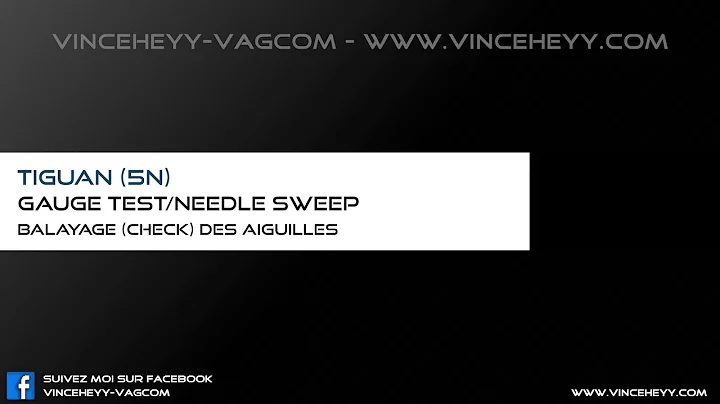 Tiguan (5N) - Gauge test/needle Sweep