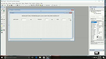 UNCP - TUTORIAL "MENGHITUNG PERMUKAAN LUAS DAN VOLUME KERUCUT" VB 6.0 @YULVIANI 1501402115 6-D