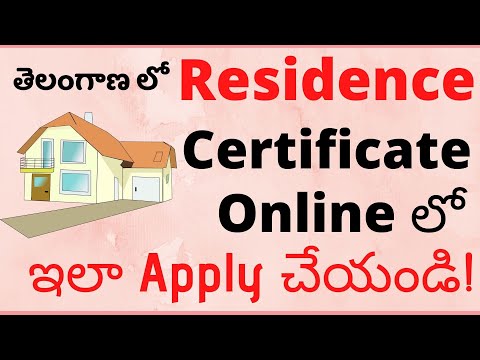 Residence Certificate in Telangana State - How to Apply Domicile Certificate Online from Meeseva