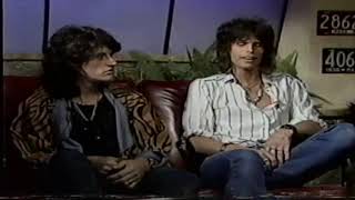 Aerosmith {Steven Tyler & Joe Perry} V66 Interview 8 27 86  Boston MA